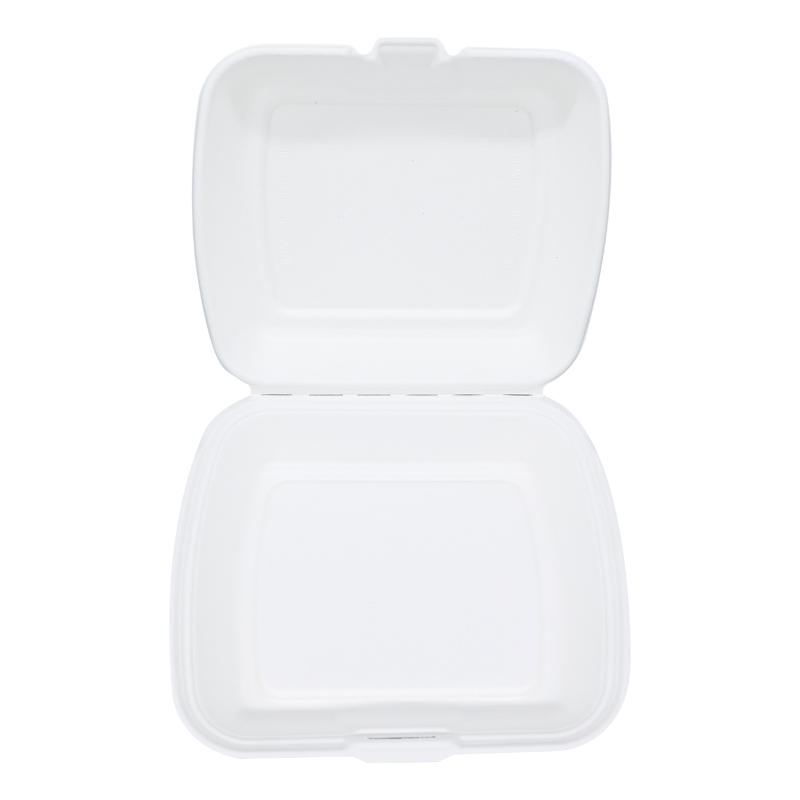 Disposable Bagasse Clamshell Fast Food Container