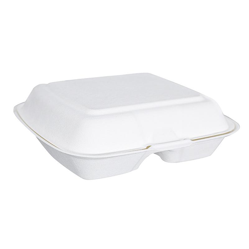 Sugarcane Clamshell Bagasse Food Container